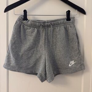 Nike Gray Athletic Shorts with Elastic Waistband